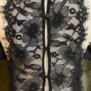 NWT Leather(ette) & Lace Cami